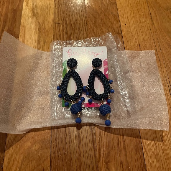 NWT Lilly Pulitzer Bamboo Purse and Earring Set - Picture 3 of 3